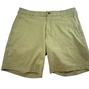 Lululemon Short Men 33 Green Athletic Performance ABC Classic-Fit Warpstreme Zip